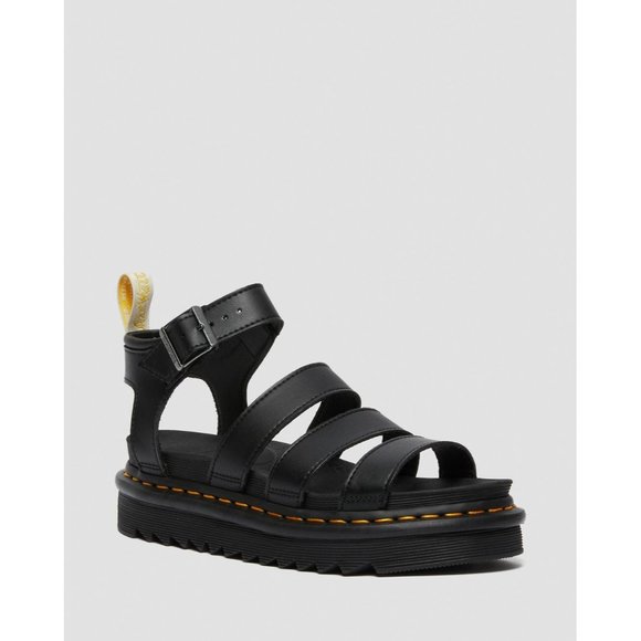 Dr. Martens Shoes - Dr Doc Martens Black Blaire Vegan Gladiator Sandals Size 38 US 7 NWT